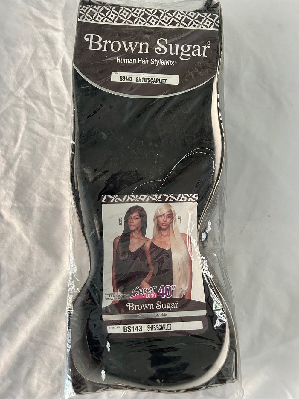 Brown Sugar Human Hair StyleMix Wig - Scarlet (SH1B/Scarlet)